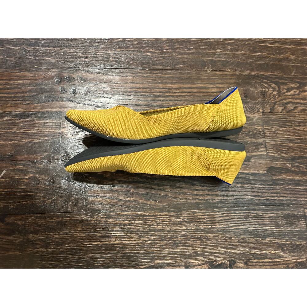 Rothy's Yellow Like New Knit Flats Size 9.5 - Picture 2 of 5